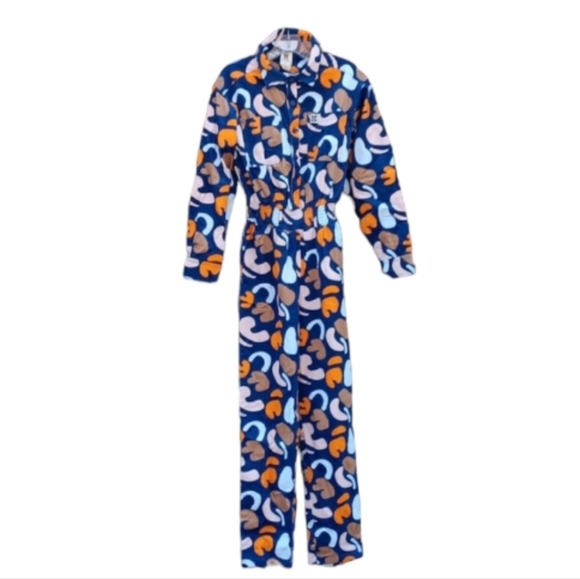 Lucy & Yak Organic Cotton Corduroy Blue Boilersuit Jumpsuit sz S NWT - Picture 3 of 14